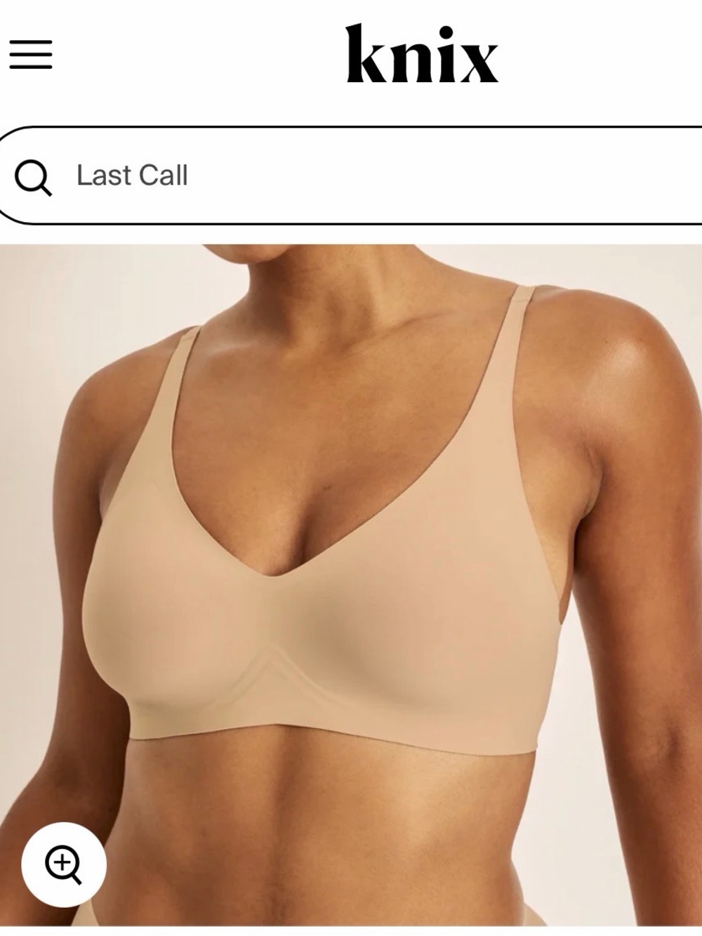 KNIX Warm Sand Wireless Comfort Bra